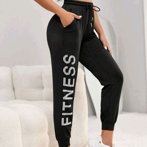 NWOT SHEIN joggers with pockets and "fitness"